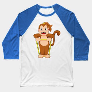 Monkey Gymnastics Fitness band Baseball T-Shirt